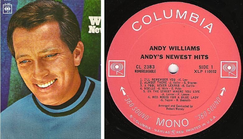 Williams, Andy / Andy&#39;s Newest Hits (1966) / Columbia CL-2383