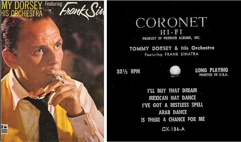 Dorsey, Tommy / Featuring Frank Sinatra (1963) / Coronet CX-186 (Album, 12" Vinyl)