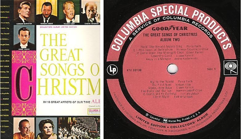 Various Artists / The Great Songs of Christmas, Album Two (1962) / Columbia Special Products XTV-86100 (Album, 12&quot; Vinyl)