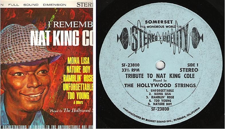 Hollywood Strings, The / I Remember Nat King Cole (1966) / Somerset SF-23800