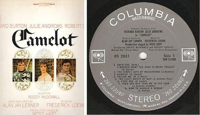 Original Cast / Camelot (1965) / Columbia Masterworks OS-2031 / Richard Burton