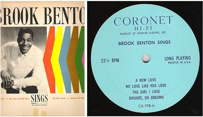 Benton, Brook (+ Charlie Francis) / Brook Benton Sings / Coronet CX-198