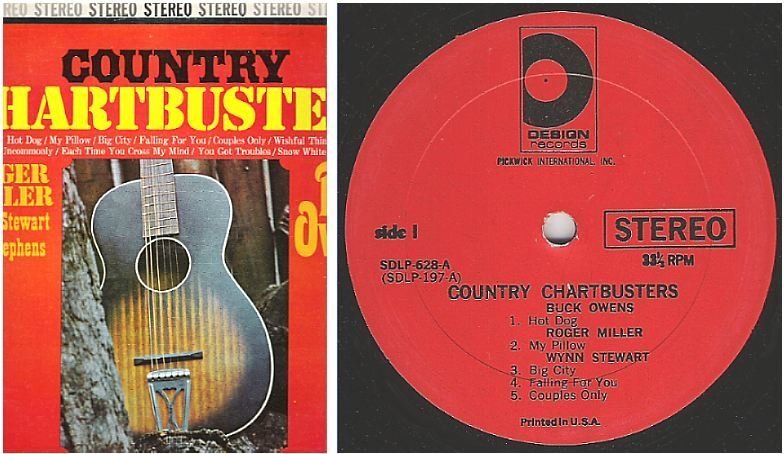 Various Artists / Country Chartbusters (1965) / Design SDLP-628