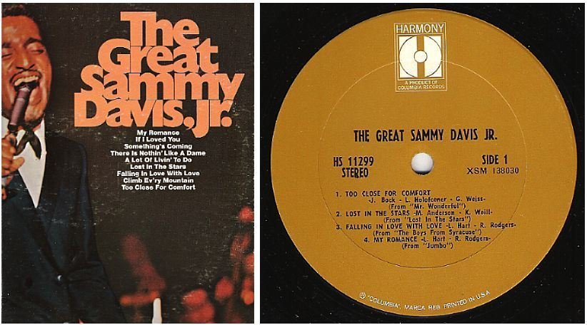 Davis, Sammy (Jr.) / The Great Sammy Davis Jr. (1969) / Harmony HS-11299 (Album, 12" Vinyl)