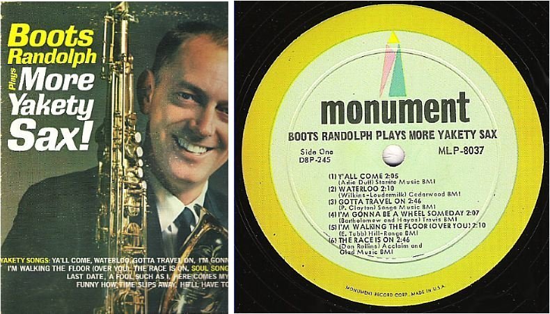 Randolph, Boots / More Yakety Sax! (1965) / Monument MLP-8037