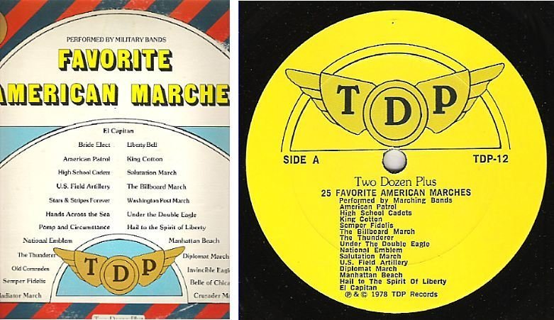 Military Bands / 25 Favorite American Marches (1978) / Two Dozen Plus TDP-12
