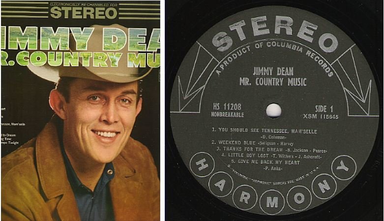 Dean, Jimmy / Mr. Country Music (1967) / Harmony HS-11208 (Album, 12" Vinyl)