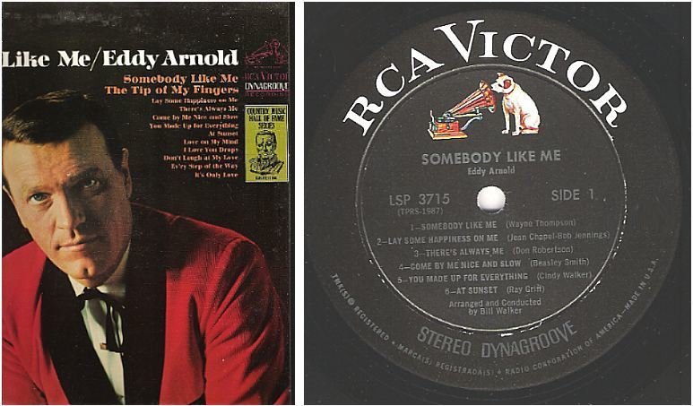 Arnold, Eddy / Somebody Like Me (1966) / RCA Victor LSP-3715 (Album, 12" Vinyl)
