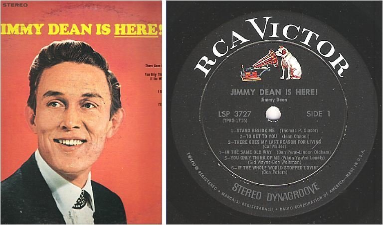 Dean, Jimmy / Jimmy Dean Is Here! (1967) / RCA Victor LSP-3727 (Album, 12" Vinyl)