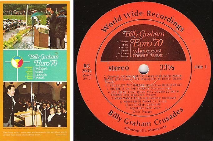 Graham, Billy (Crusade) / Euro '70 (1970) / World Wide Recordings BG-2932 (Album, 12" Vinyl)
