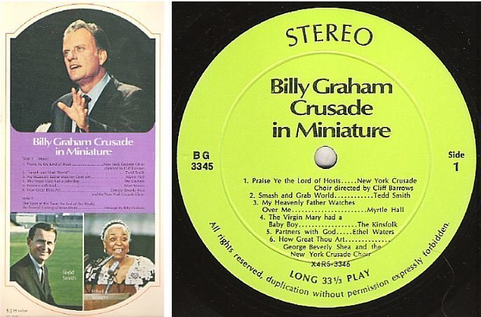 Graham, Billy (Crusade) / In Miniature (1969) / World Wide BG-3345 (Album, 12" Vinyl)