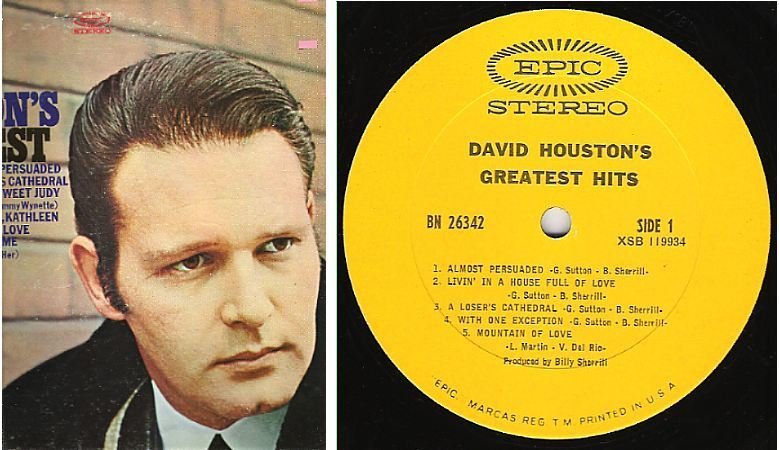 Houston, David / Greatest Hits (1968) / Epic BN-26342