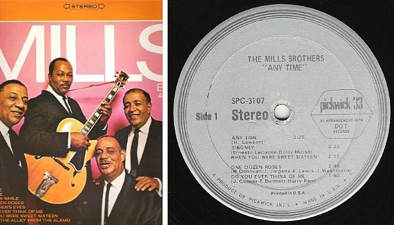 Mills Brothers, The / Anytime! (1967) / Pickwick SPC-3107