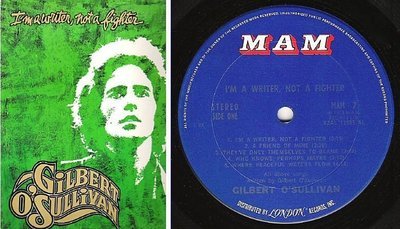 O&#39;Sullivan, Gilbert / I&#39;m a Writer, Not a Fighter (1973) / MAM 7