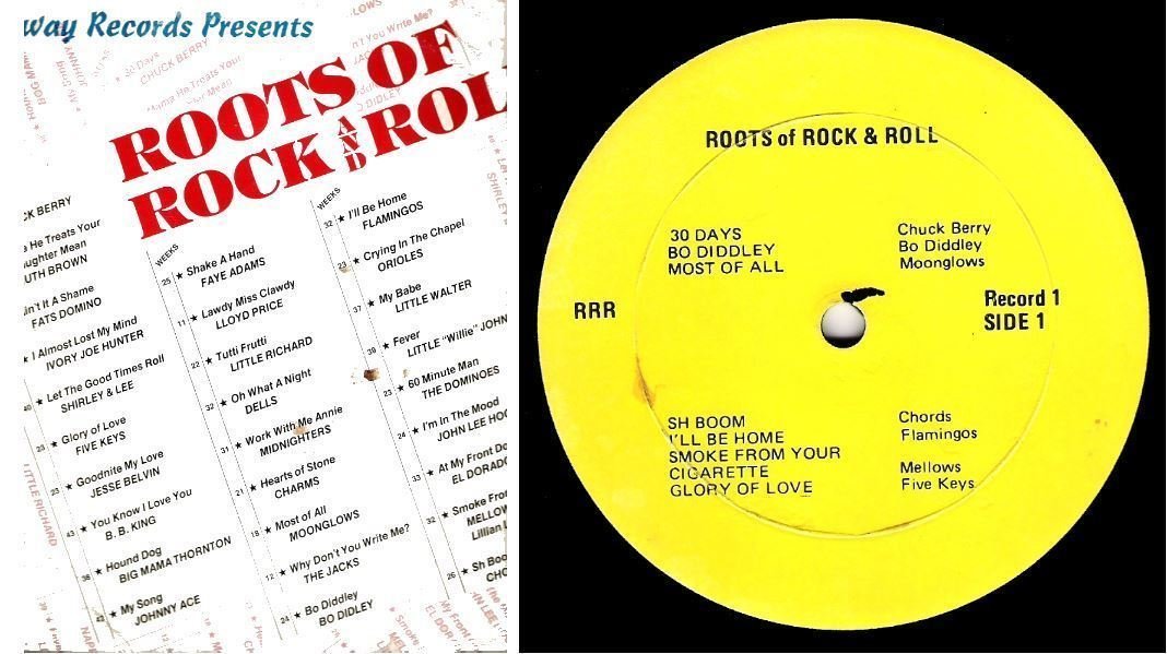 Various Artists / Roots of Rock + Roll (1979) / Fairway #RRR / Double LP