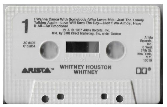 Houston, Whitney / Whitney (1987) / Arista AC-8405