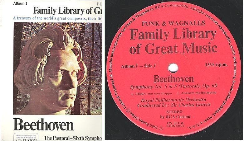 Groves, Charles (Sir) / Symphony No. 6 in F (Pastoral) (1976) / Funk + Wagnalls FW-301 (Album, 12" Vinyl)