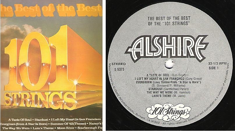 101 Strings / The Best of the Best of 101 Strings (1979) / Alshire S-5373 (Album, 12" Vinyl)