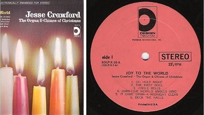 Crawford, Jesse / Joy to the World (The Organ &amp; Chimes of Christmas) (1964) / Design SDLP-X-16