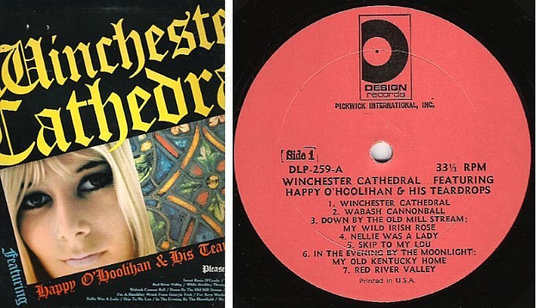 O'Hoolihan, Happy / Winchester Cathedral (1967) / Design DLP-259 (Album, 12" Vinyl)