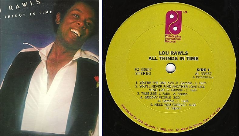Rawls, Lou / All Things In Time (1976) / Philadelphia International PZ-33957 (Album, 12" Vinyl)