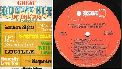 Nashville Explosion, The / Great Country Hits of the 70&#39;s (1977) / Buckboard BBS-1039