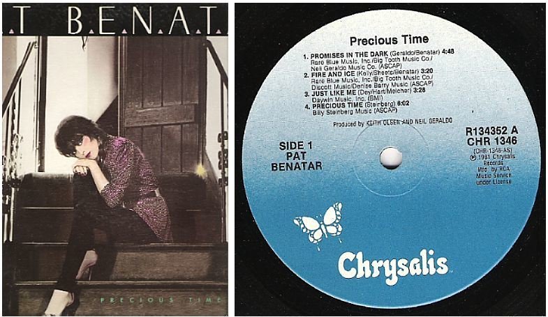 Benatar, Pat / Precious Time (1981) / Chrysalis CHR-1346 (Album, 12" Vinyl)