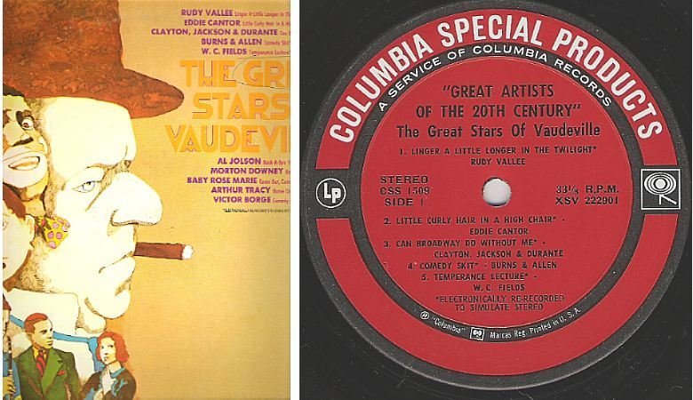 Various Artists / The Great Stars of Vaudeville / Columbia Special Products CSS-1509