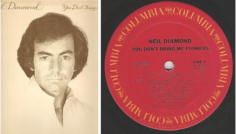Diamond, Neil / You Don't Bring Me Flowers (1978) / Columbia FC-35625 (Album, 12" Vinyl)