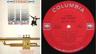 Hefti, Neal (Quintet) / Light and Right! (1960) / Columbia CS-8316