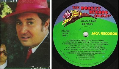 Sedaka, Neil / Sedaka's Back (1974) / Rocket MCA-463