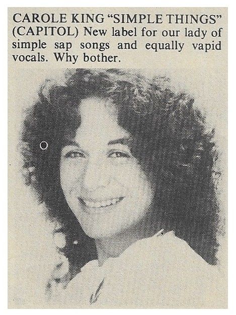 King, Carole / Simple Things (January 1978)