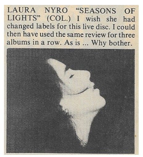 Nyro, Laura / Seasons of Lights (January 1978)