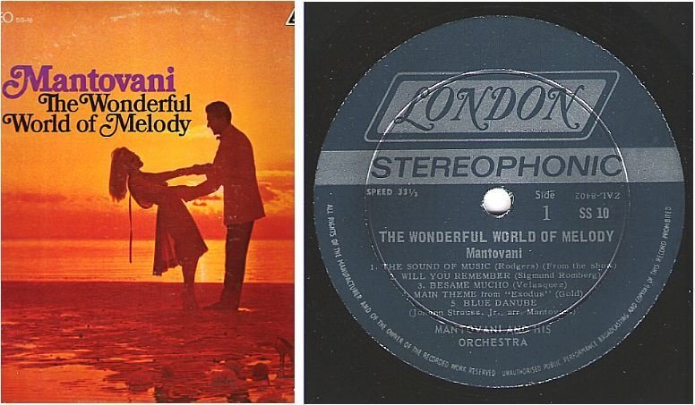 Mantovani / The Wonderful World of Melody / London SS-10