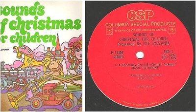 Various Artists / Sounds of Christmas For Children (1972) / Columbia Special Products P-11405