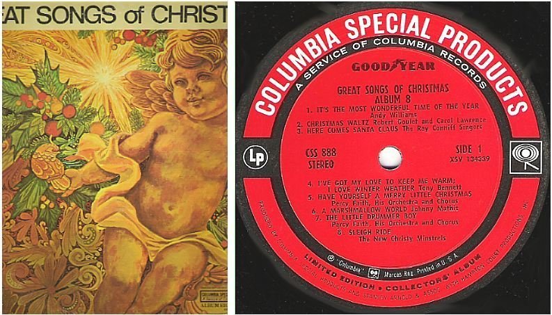 Various Artists / Great Songs of Christmas, Album 8 (1968) / Columbia Special Products CSS-888