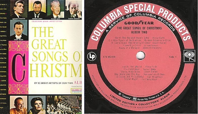 Various Artists / The Great Songs of Christmas, Album Two (1962) / Columbia Special Products XTV-86100 (Album, 12&quot; Vinyl)