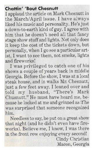 Chesnutt, Mark / Chattin' 'Bout Chesnutt (1997)