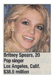 Spears, Britney / Britney Spears, 20 Pop Singer (March 2002)
