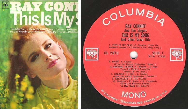 Conniff, Ray / This Is My Song and Other Great Hits (1967) / Columbia CL-2676 (Album, 12" Vinyl)