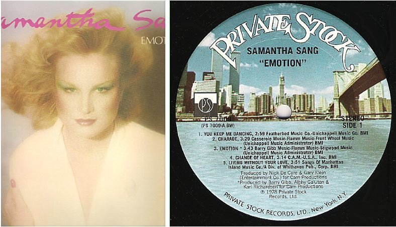 Sang, Samantha / Emotion (1978) / Private Stock PS-7009 (Album, 12" Vinyl)