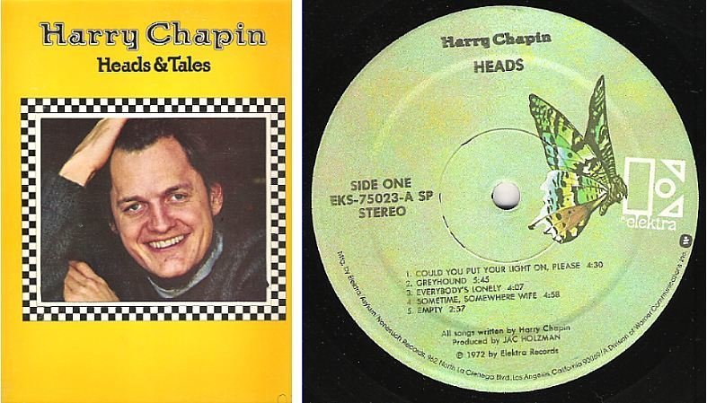 Chapin, Harry / Heads + Tales (1972) / Elektra EKS-75023 (Album, 12" Vinyl)