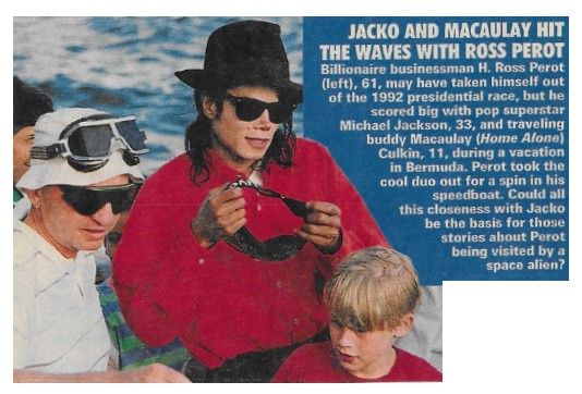 Jackson, Michael / Jacko and Macaulay Hit the Waves with Ross Perot (1992)