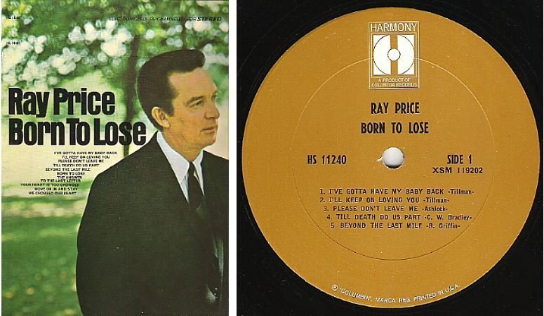 Price, Ray / Born To Lose (1967) / Harmony HS-11240
