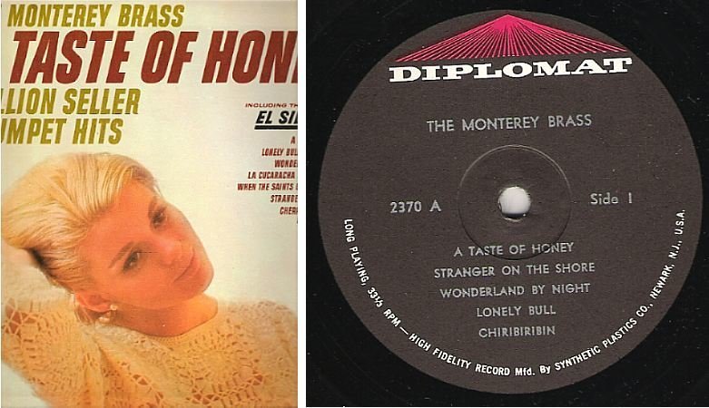 Monterey Brass, The / A Taste of Honey (Million Seller Trumpet Hits) (1960's) / Diplomat D-2370