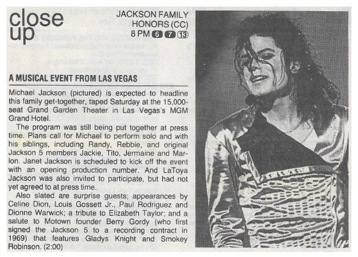Jackson, Michael / Jackson Family Honors (1994)
