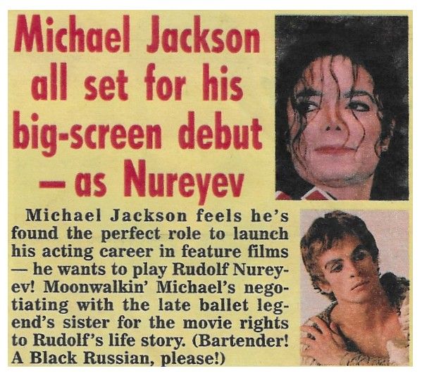 Jackson, Michael / All Set for His Big-Screen Debut (1993)