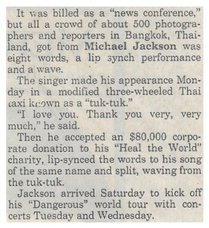 Jackson, Michael / It Was Billed as a "News Conference" (1993)