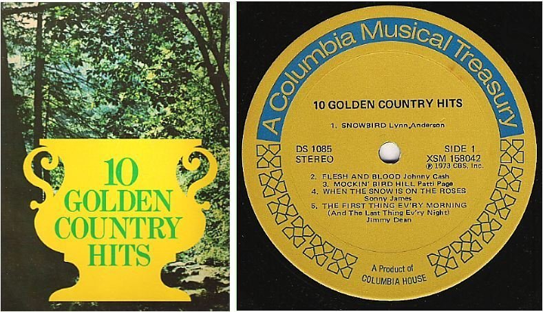 Various Artists / 10 Golden Country Hits (1973) / Columbia House DS-1085