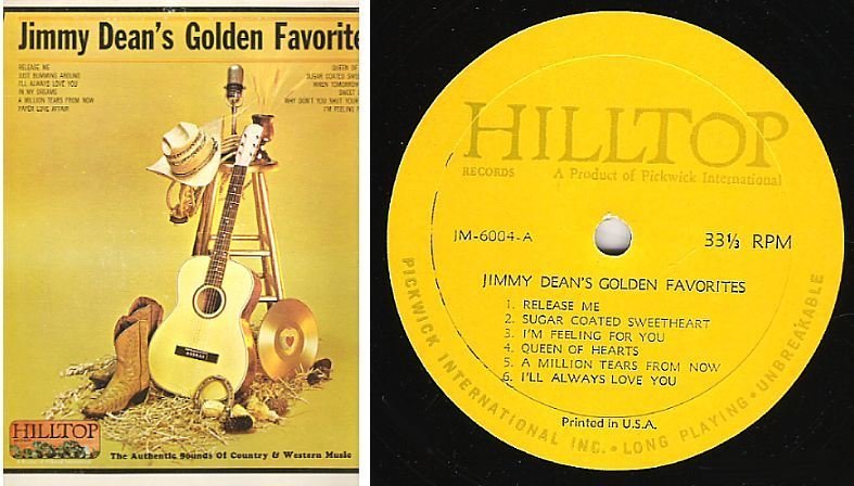 Dean, Jimmy / Golden Favorites (1964) / Hilltop JM-6004 (Album, 12" Vinyl)